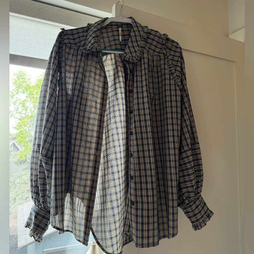 COPY - Free People Plaid Button Down